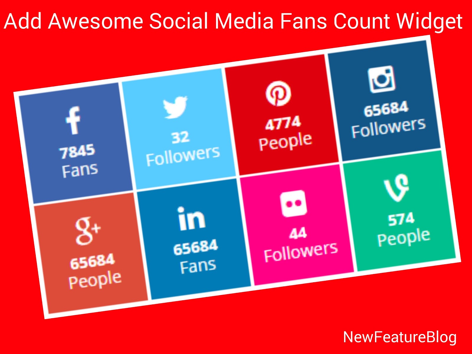 awesome social media fans counter widget blog me kaise add kare