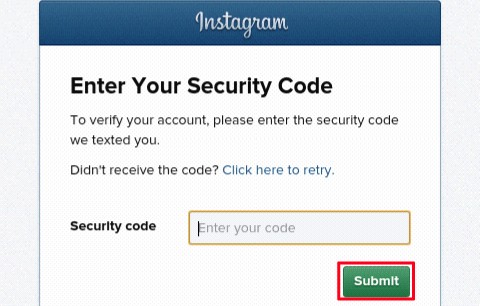 enter your security code