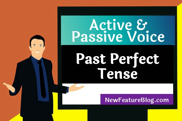 active passive voice past perfect tense excercise