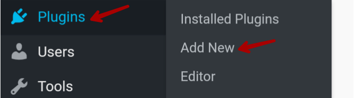click on plugins and add new