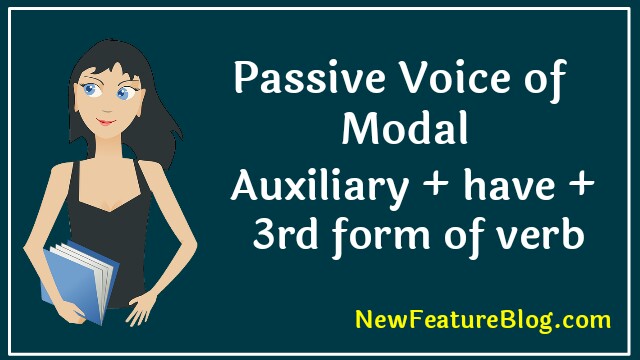 passive voice of past modals