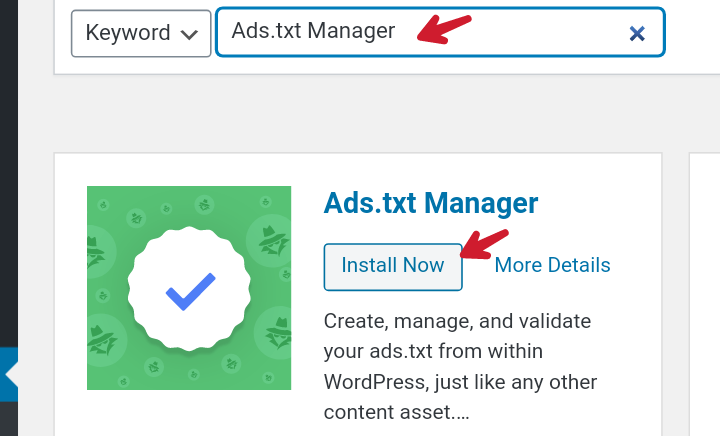 install ads.txt manager plugin