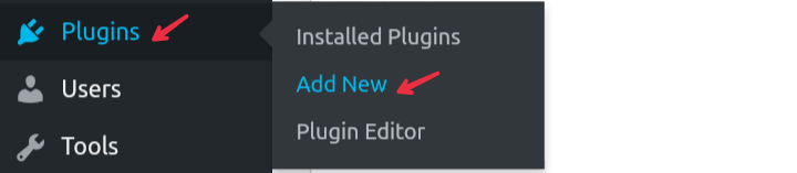 click on plugin and then add new