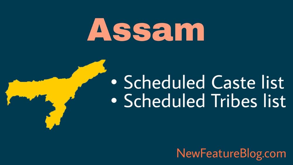 Assam Scheduled Caste (SC) & Scheduled Tribes (ST) List